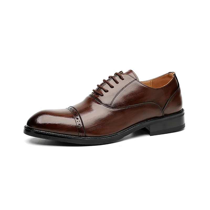 Pointed British Wind Derby Shoes